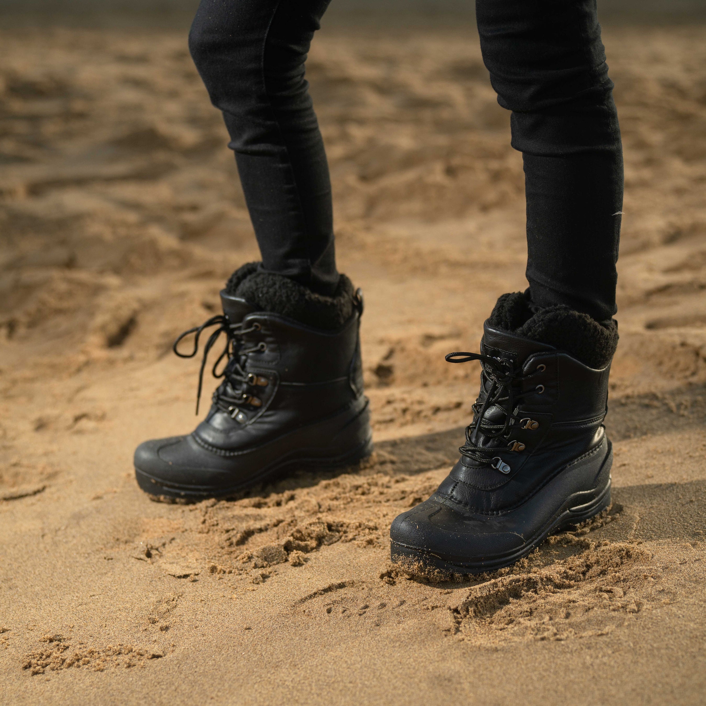 RIEMOT Men's High Quality All-Season Snow Boots with Warm Fleece - Heavy-Duty & TPR Sole, Non-Slip Traction Boots Suitable for Hiking, Trekking, Gardening - Winter/Summer/Fall/Outdoor Footwear