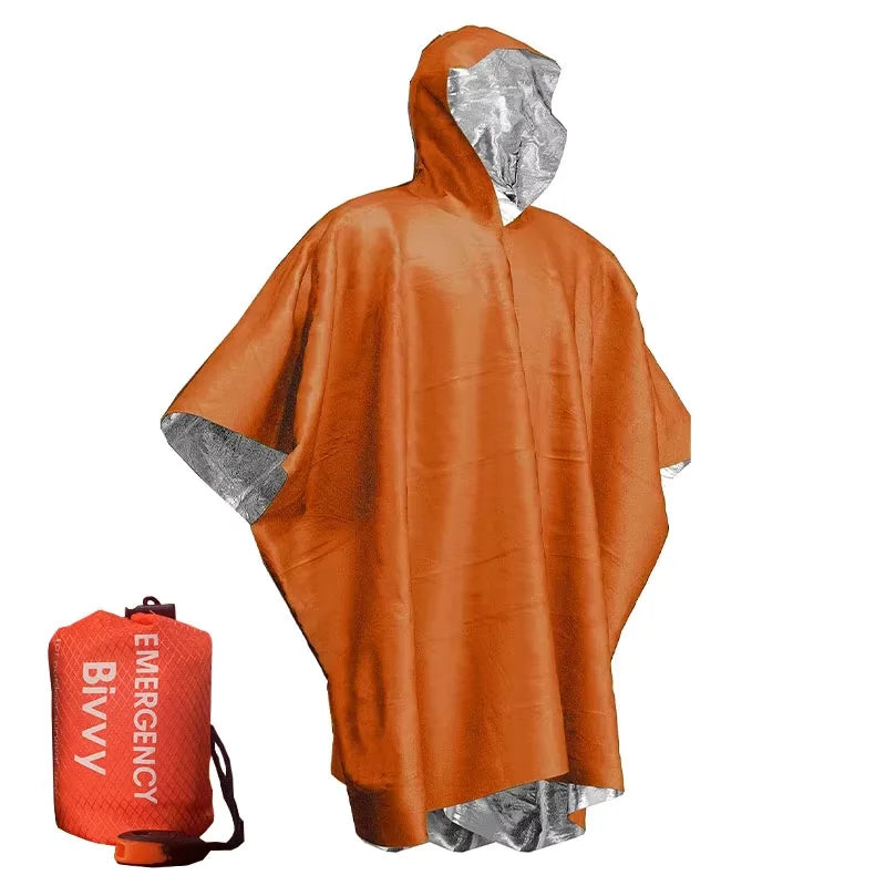 Emergency raincoats raincoats weatherproof outdoor survival and camping equipment survival tools thermal blankets raincoats