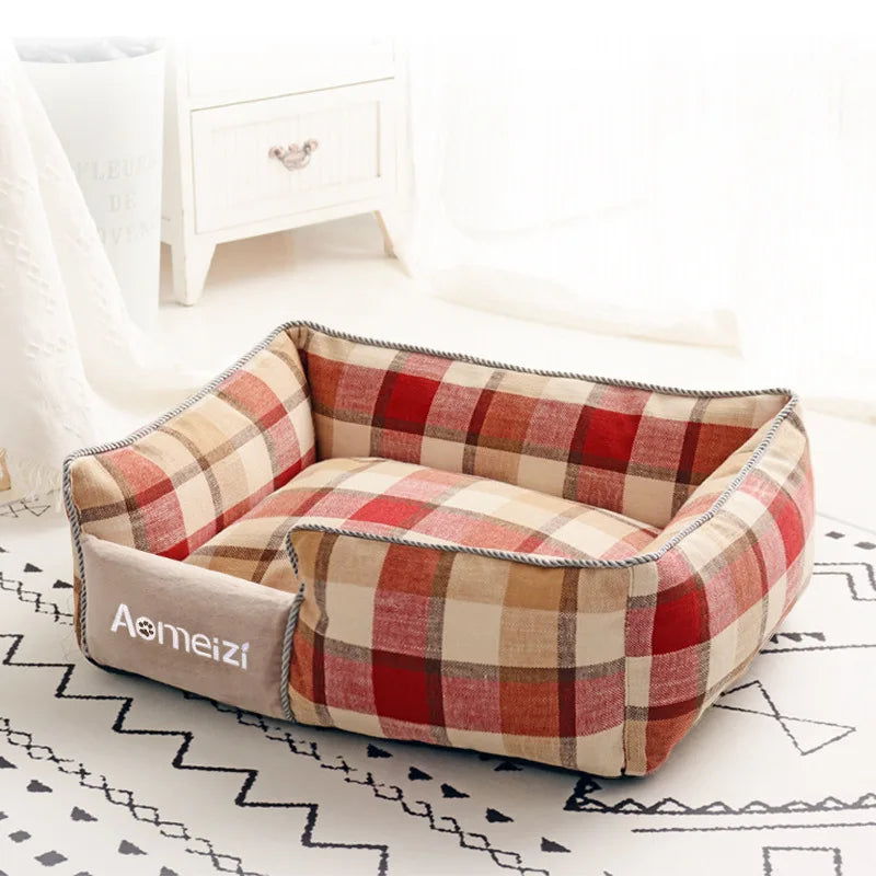 All Seasons Dog House Washable Cotton Puppy Sofa Kennel Pet Products
