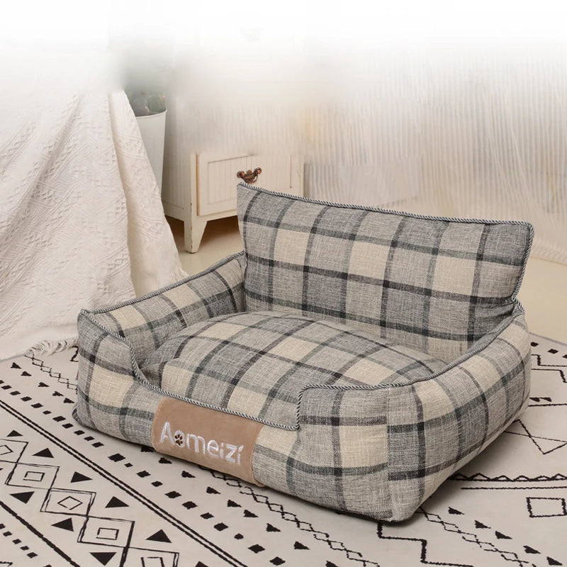 All Seasons Dog House Washable Cotton Puppy Sofa Kennel Pet Products