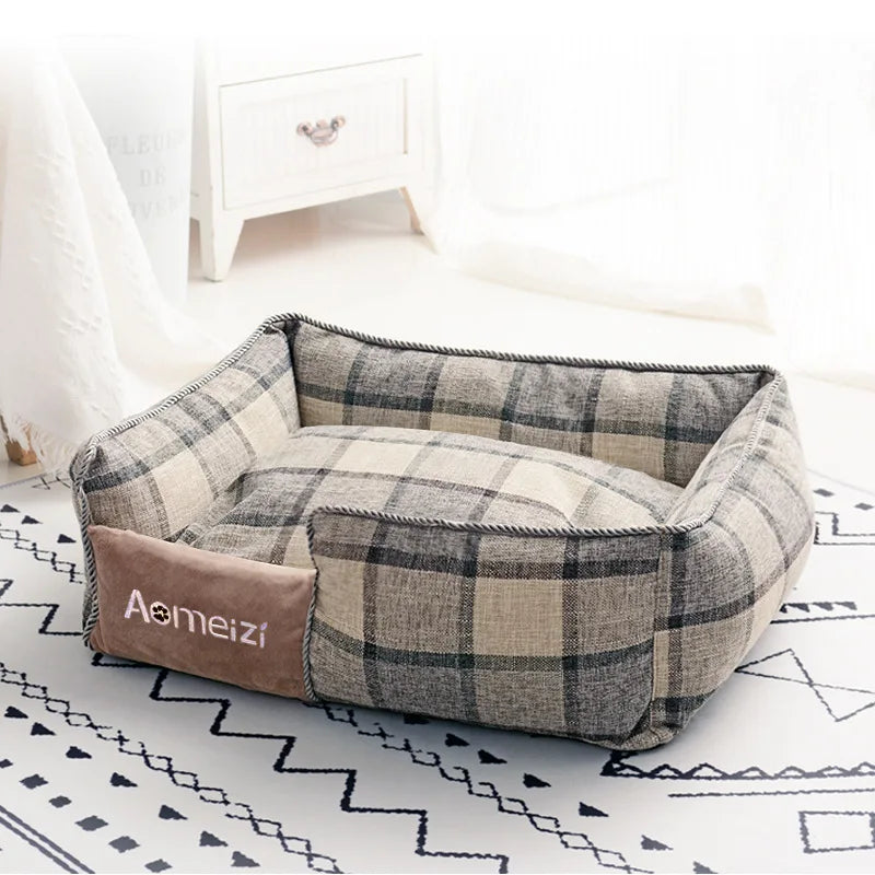 All Seasons Dog House Washable Cotton Puppy Sofa Kennel Pet Products