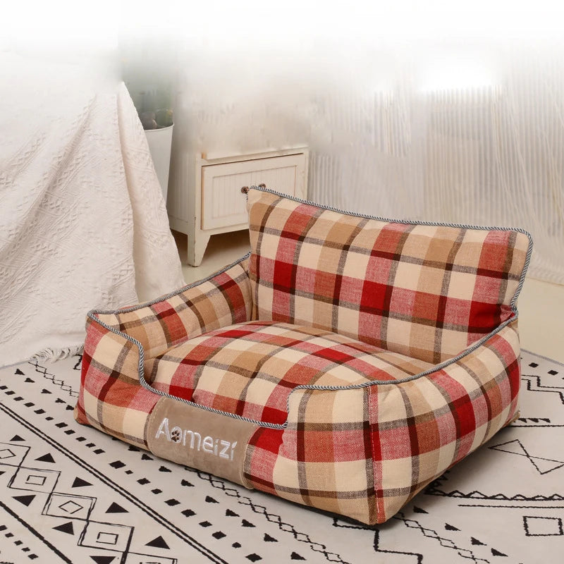 All Seasons Dog House Washable Cotton Puppy Sofa Kennel Pet Products