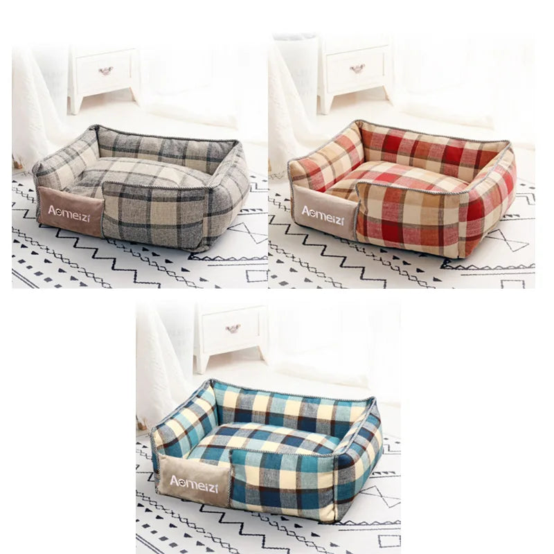 All Seasons Dog House Washable Cotton Puppy Sofa Kennel Pet Products