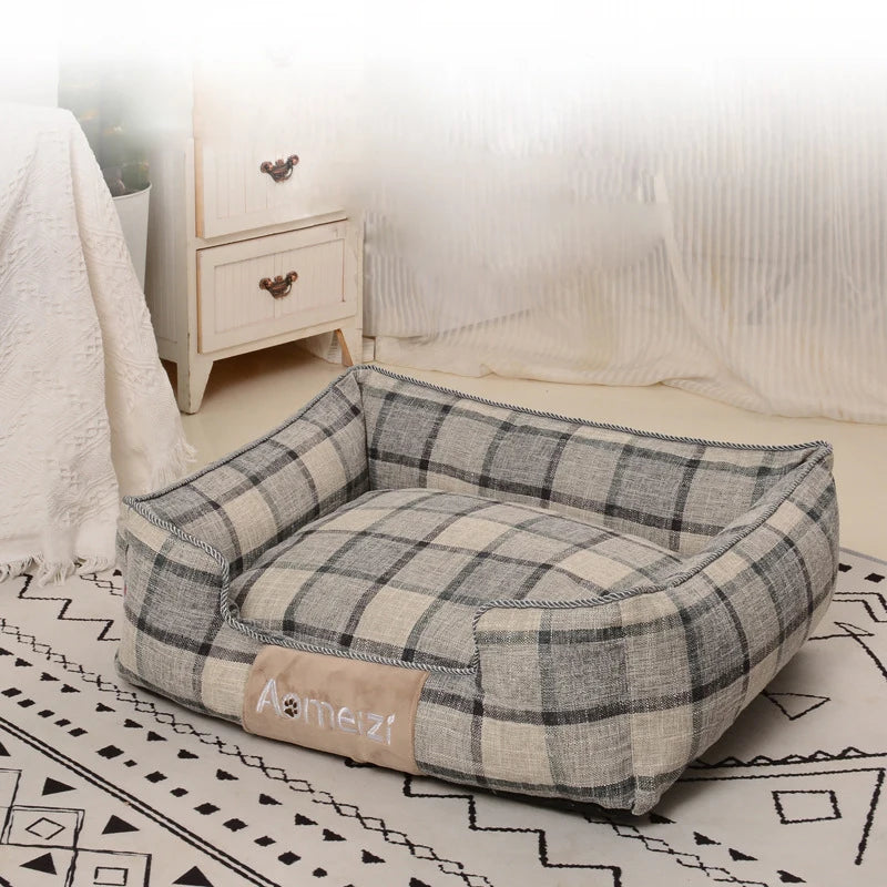 All Seasons Dog House Washable Cotton Puppy Sofa Kennel Pet Products