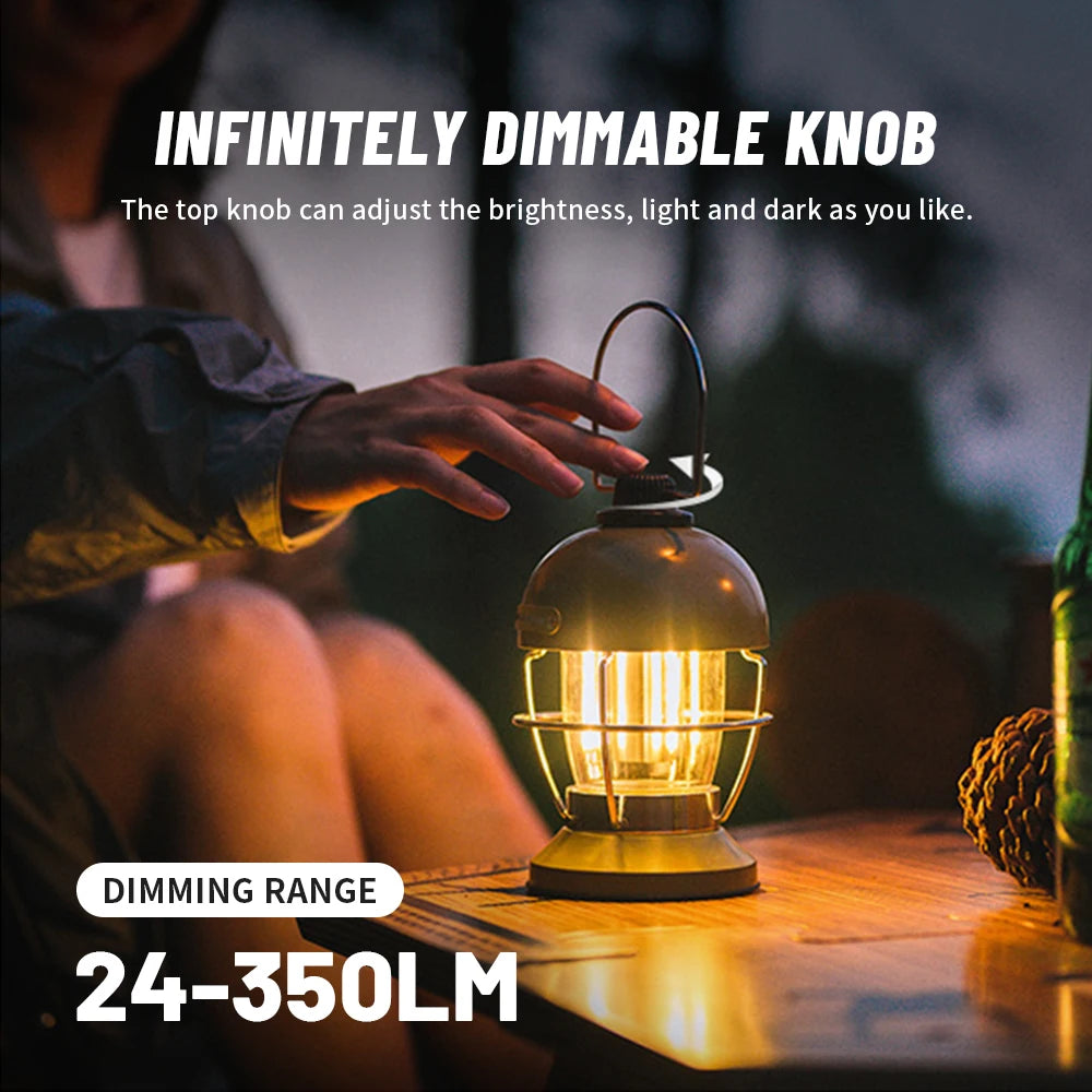 Naturehike 2025 New Camping Light High Endurance 3 Modes Waterproof Lamp Ultralight Usb Charge High Lumen Outdoor Travel Lantern
