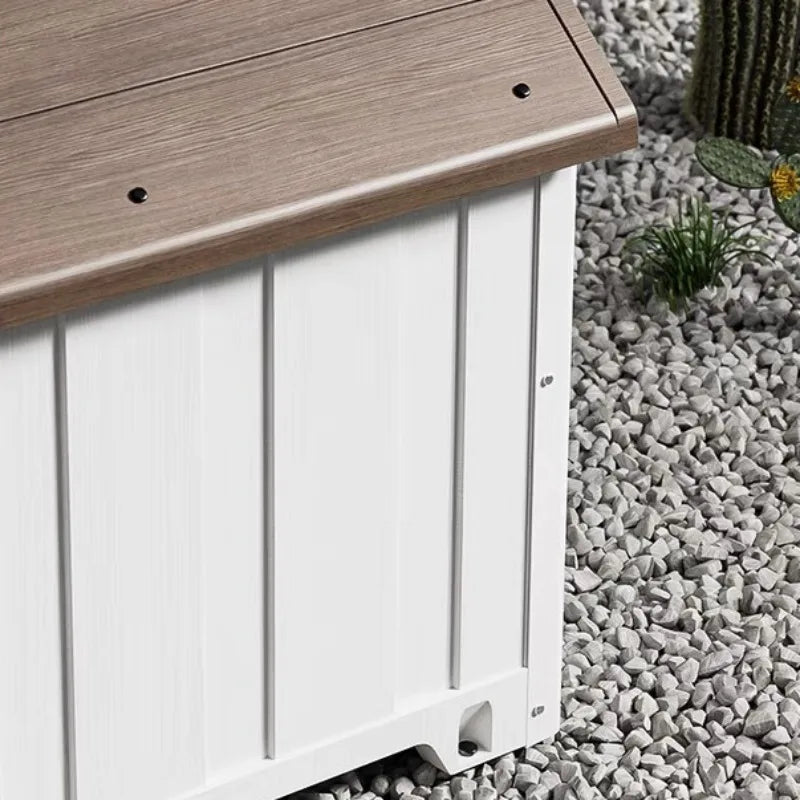 Dog House Outdoor Dogs Kennel Waterproof and Sun-proof Dogs Cage Solid Pet Supplies