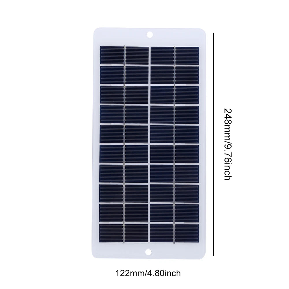 20W 5V Solar Panel  Solar Panel Courtyard Lighting for Doorbell Security Monitoring