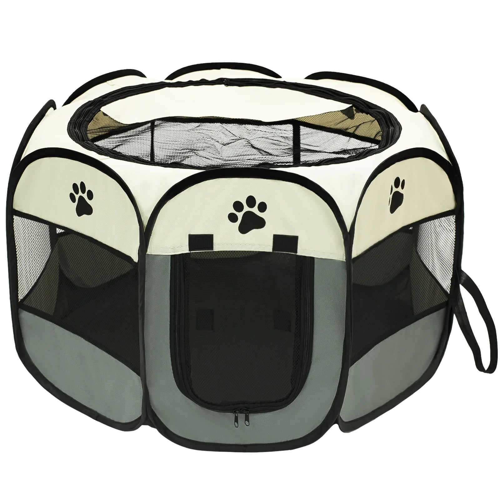 Foldable Pet Playpen for Dogs & Cats - , Portable Octagonal Design for Indoor/Outdoor