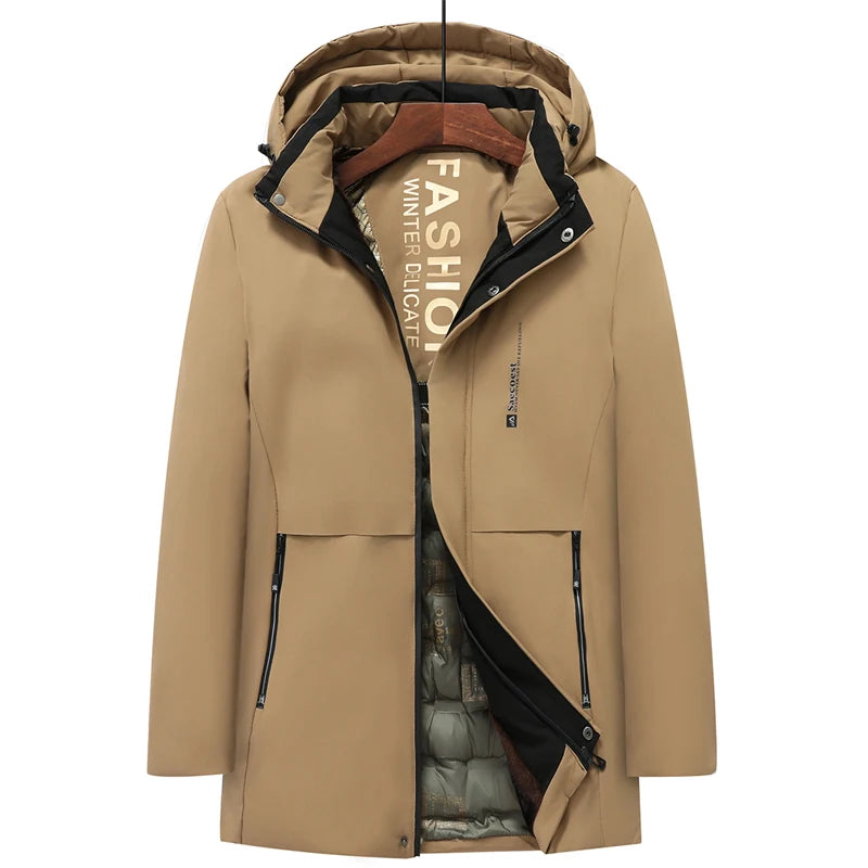 Men's Outdoor Commuting Sports Windproof Breathable Cotton Clothing Winter Fashion Trend with Thick Cotton High-quality Jacket