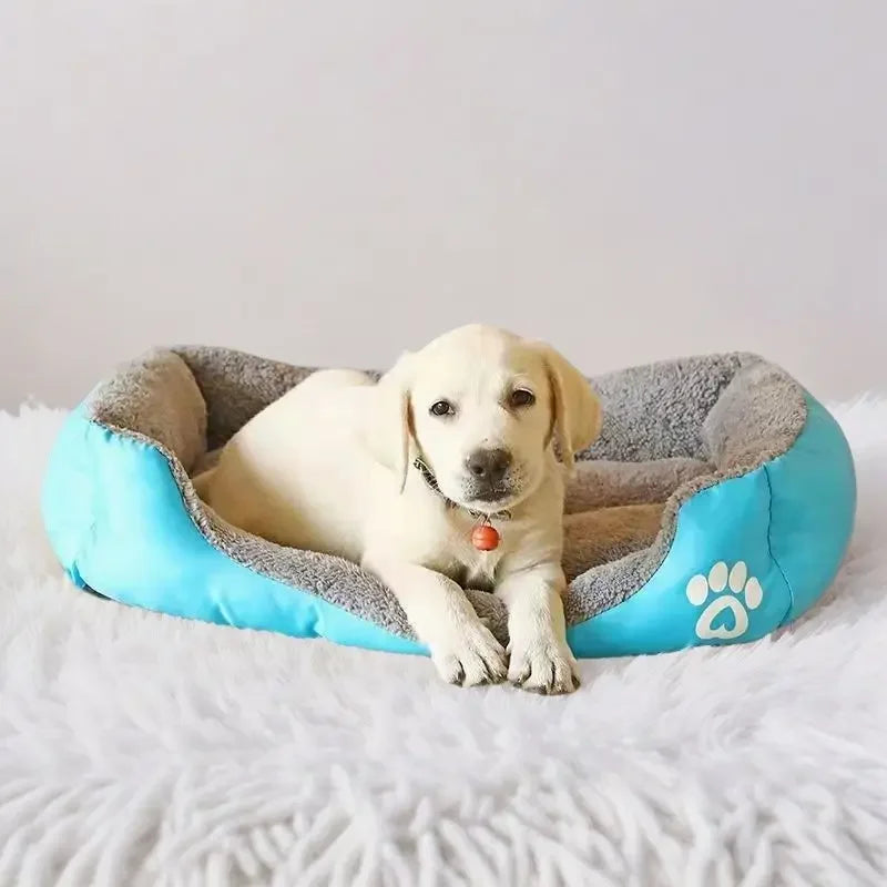 Classical pet Mat Fashion Dog Kennel Bed House Breathable Cotton Soft Cat Nest Dog Warm Bed for Small Medium Dog