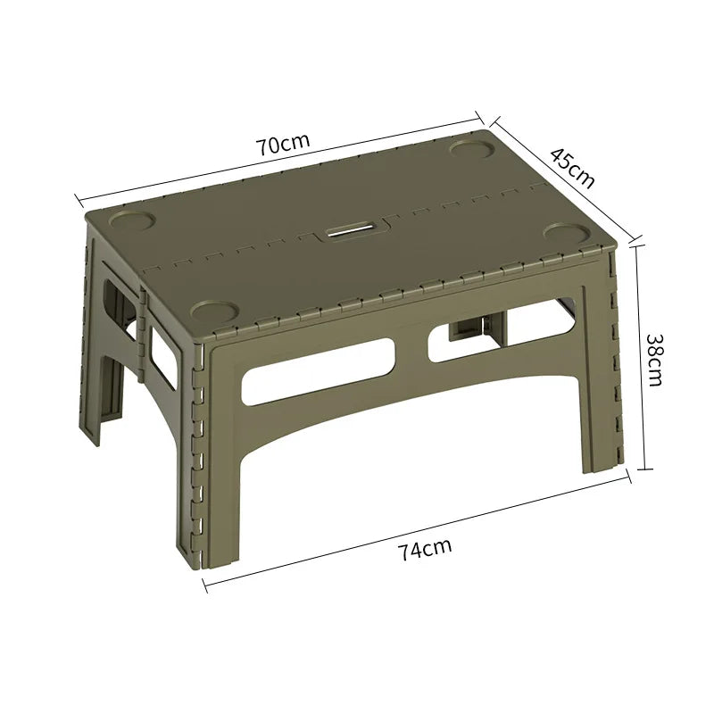 Outdoor Folding Table Portable Camping Plastic Table Simple Picnic Supplies Portable and Stable