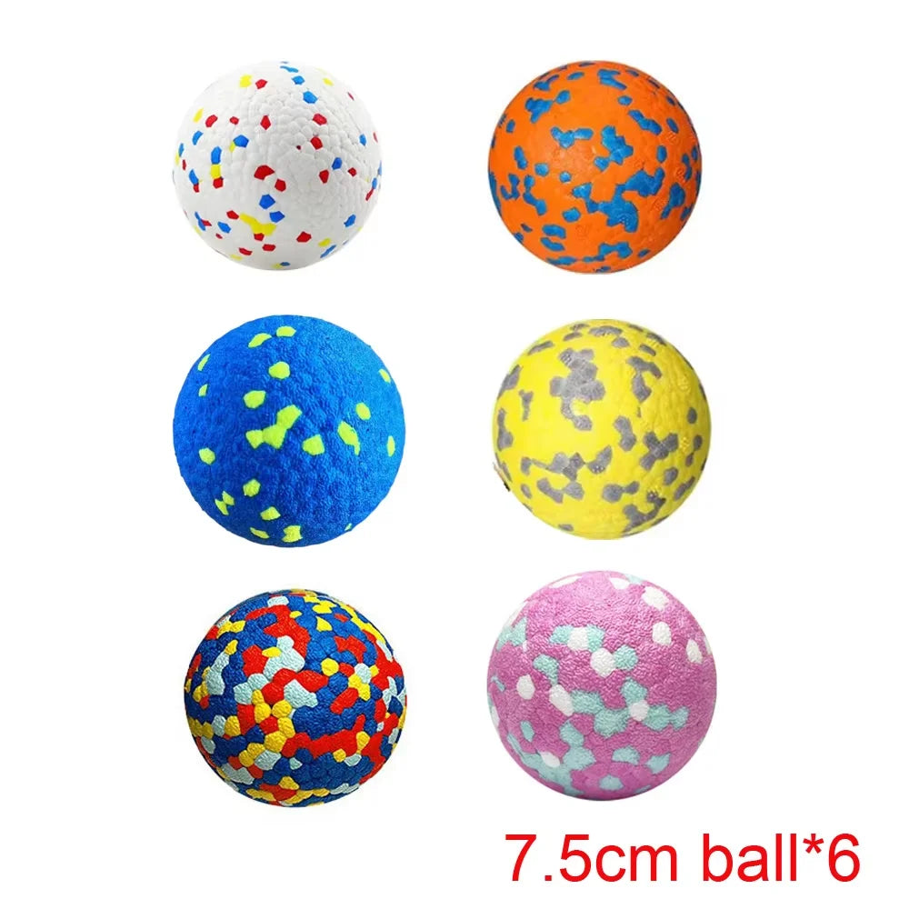 Bite Resistant Solid Dog Ball Toys for Small Dogs High Elasticity E-TPU