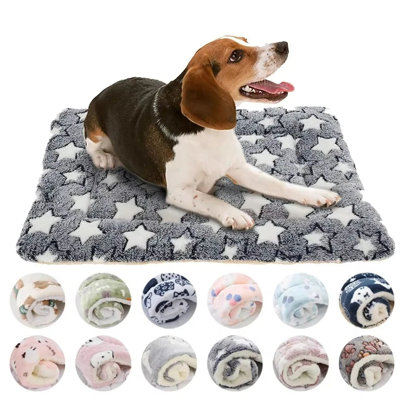 Flannel Pet Sleeping Mat Dog Bed Cat Litter Puppy Bed Dog Sofa Lovely Mattress