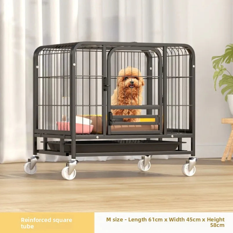 Indoor Dog Cage Large Medium Dog House with Toilet Golden Retriever Samoyed Border Collie Labr Retriever Pet Cage Fence