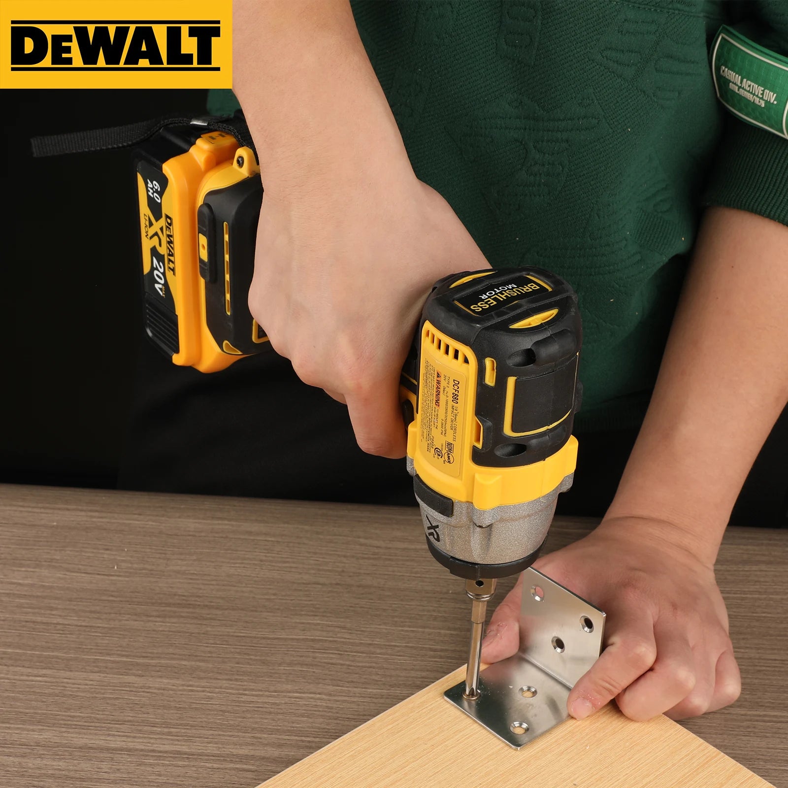 Dewalt DCF880 20V Max XR Brushless Cordless Impact Wrench - 205N·m Torque, Multifunctional Portable Tool