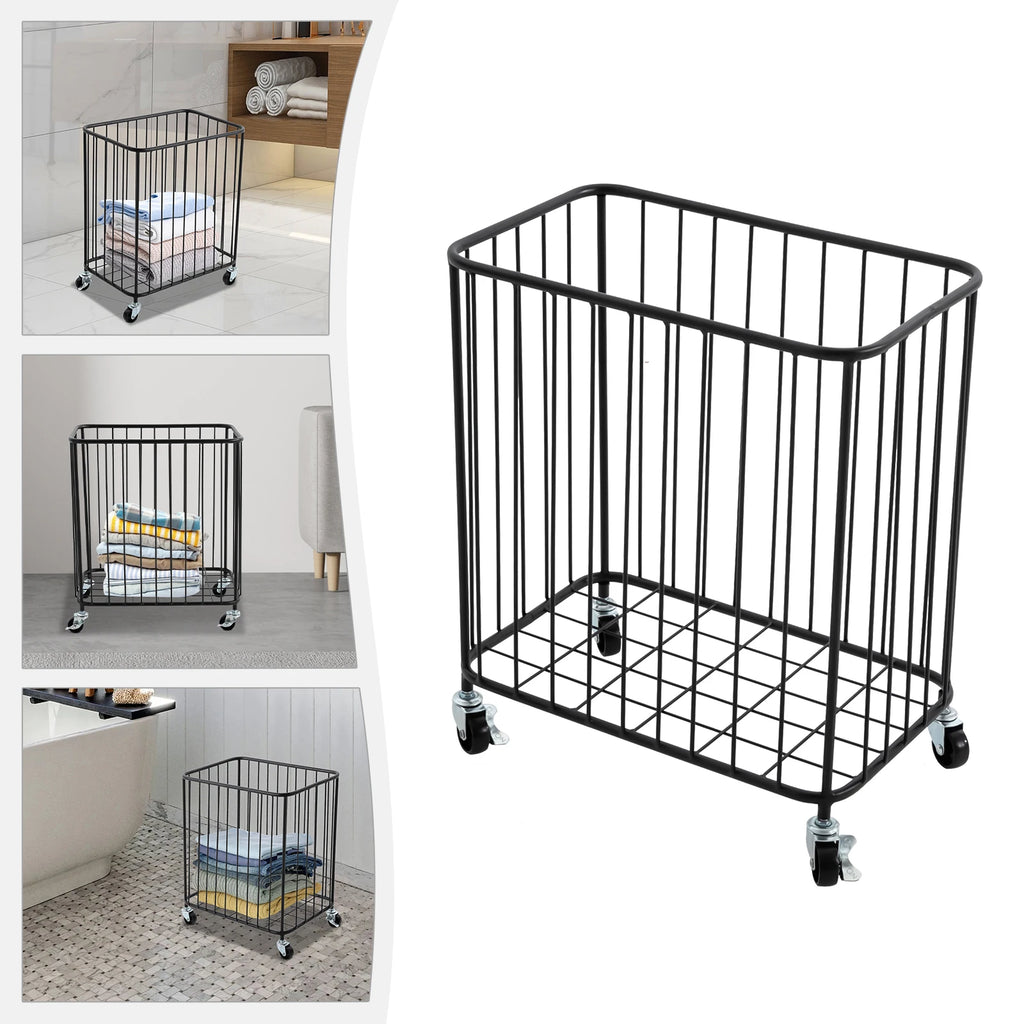 Laundry Hamper with Wheels Large-size