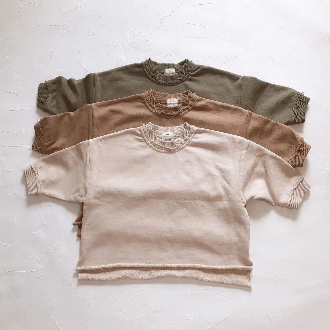 Spring New Sweatshirt Loose Fashion Long Sleeved Tops O-neck Children Baby Casual Hoodies Boys Clothing Toddler Sweater Blouses