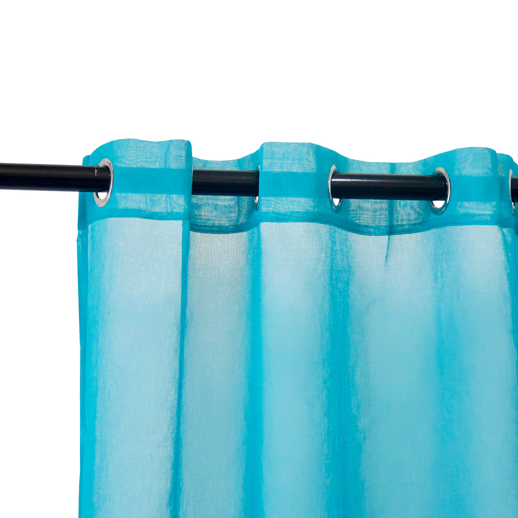 4PCS  Light, Semi-Sheer, Grommet Top For Courtyards, Terraces, Swimming Pools, Balconies