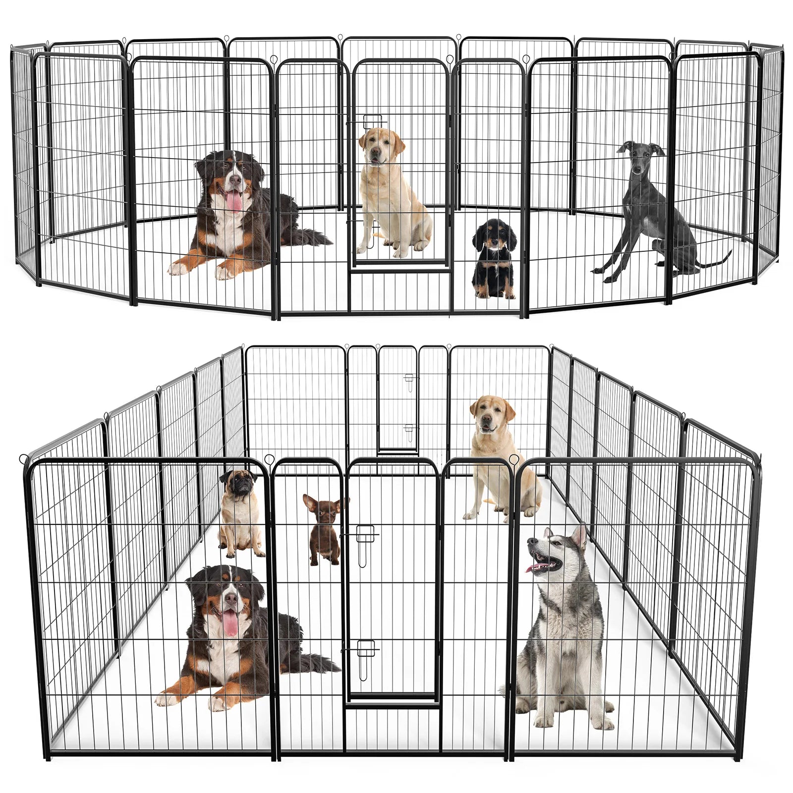 JHK 16 Panel Dog Playpen Indoor