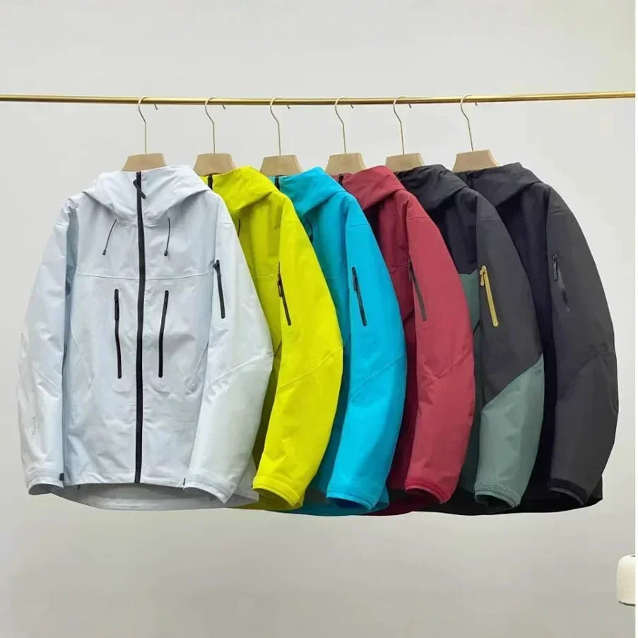 ARC Outdoor Raincoat Windproof Fashion Sports Camping Mountaineering Fishing Men's and Women's Solid Color High Quality Jacket