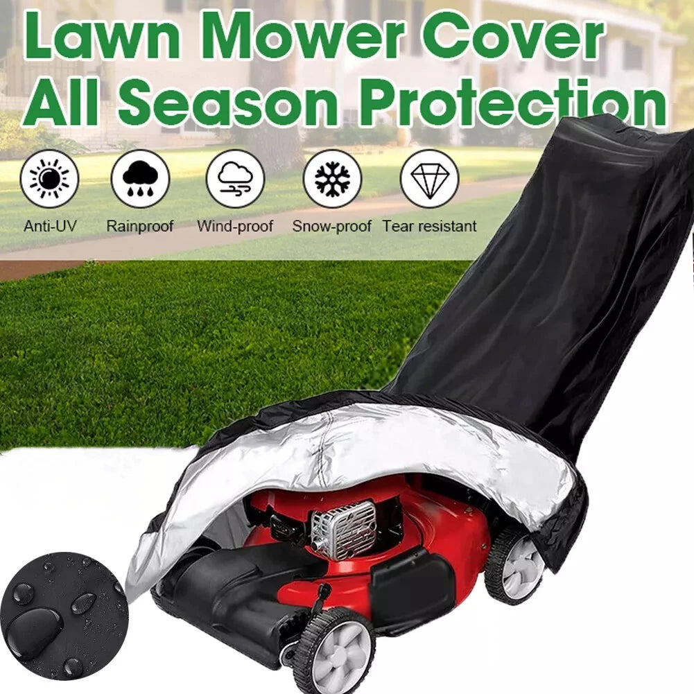 Lawn Mower Cover Outdoor UV Protector Rainproof Sunscreen Oxford Cloth Protective Sleeve