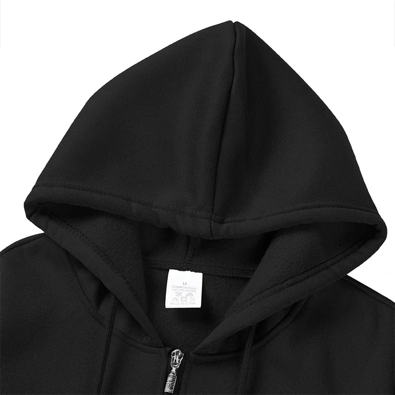 Men's Fashion Outdoor Fitness Jogging Sports Luxury Casual Zipper Hoodie and Pants Set Clothing