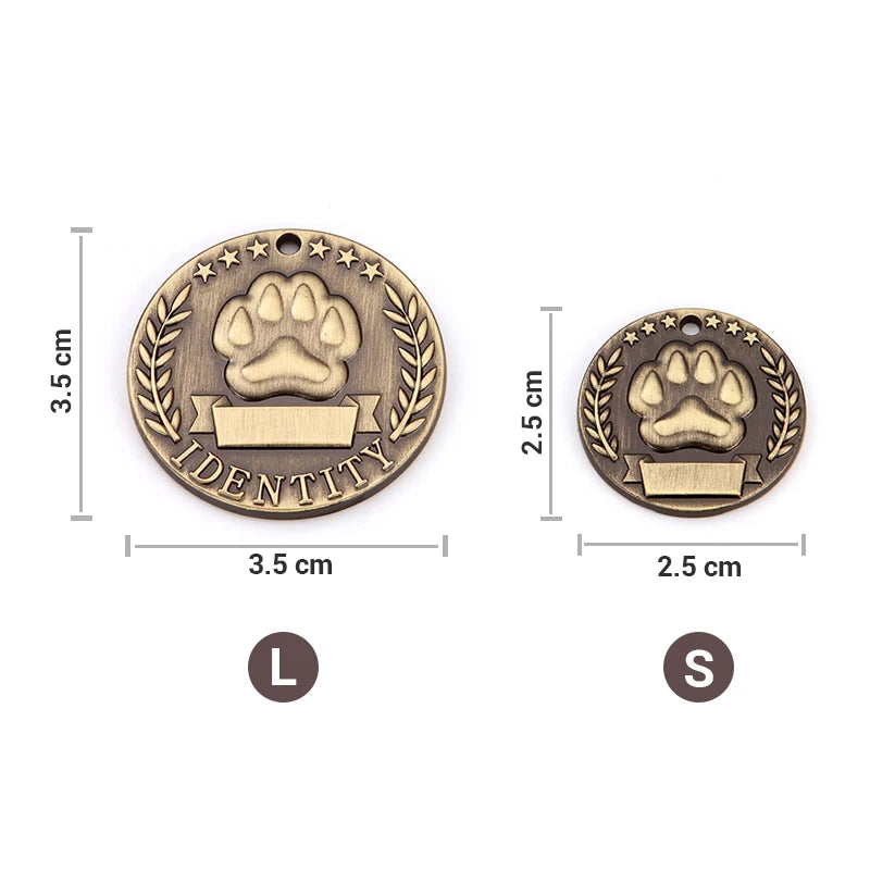 Personalized Address Tags For Dogs Id Tags Dog Tag Free Engraved Custom Dog Collar Cats Dog Name Tag Pet Id Anti-lost Nameplate