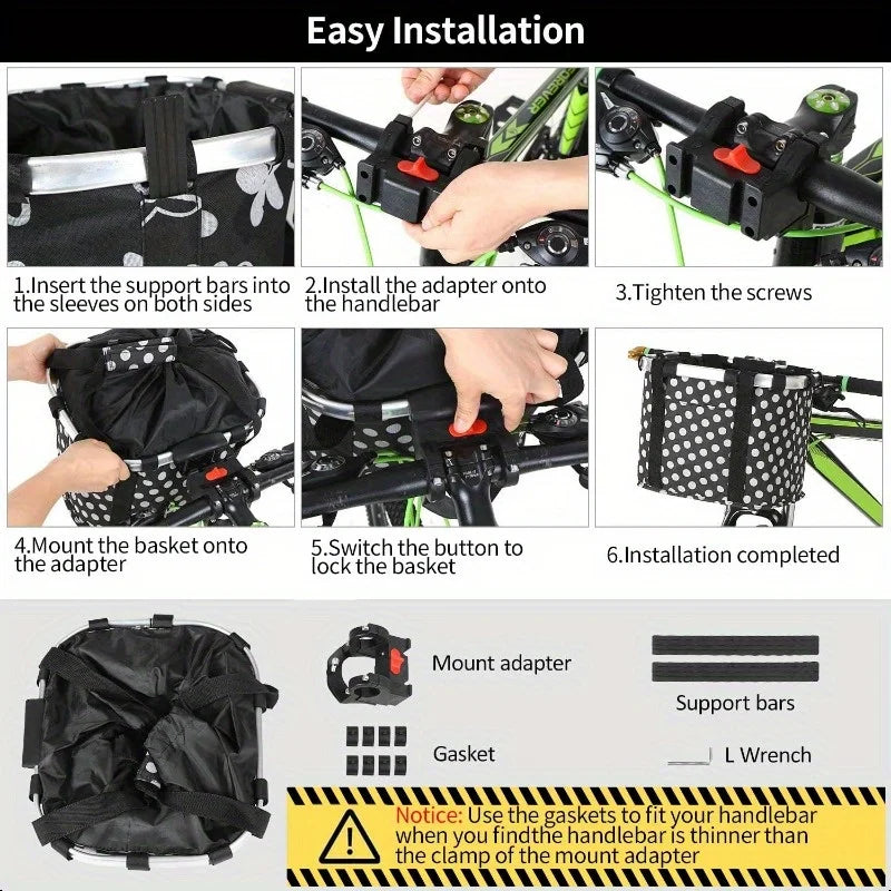 Bicycle Basket Small Pet Dog Carry Pouch