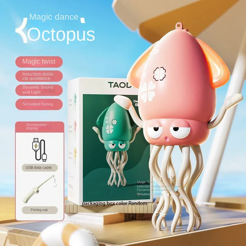 Dancing Octopus Kid Electronic Pet Toys Cartoon Interactive Development Moving Education Toddler Toy for Children Birthday Gift