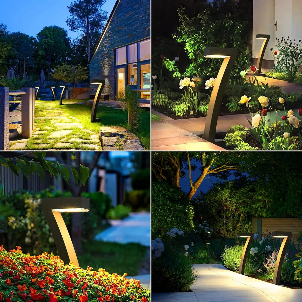 6/12 Pack Bright  12 Hrs Solar Garden Lights, Auto On/Off for Outside Landscape Path Yard Walkway