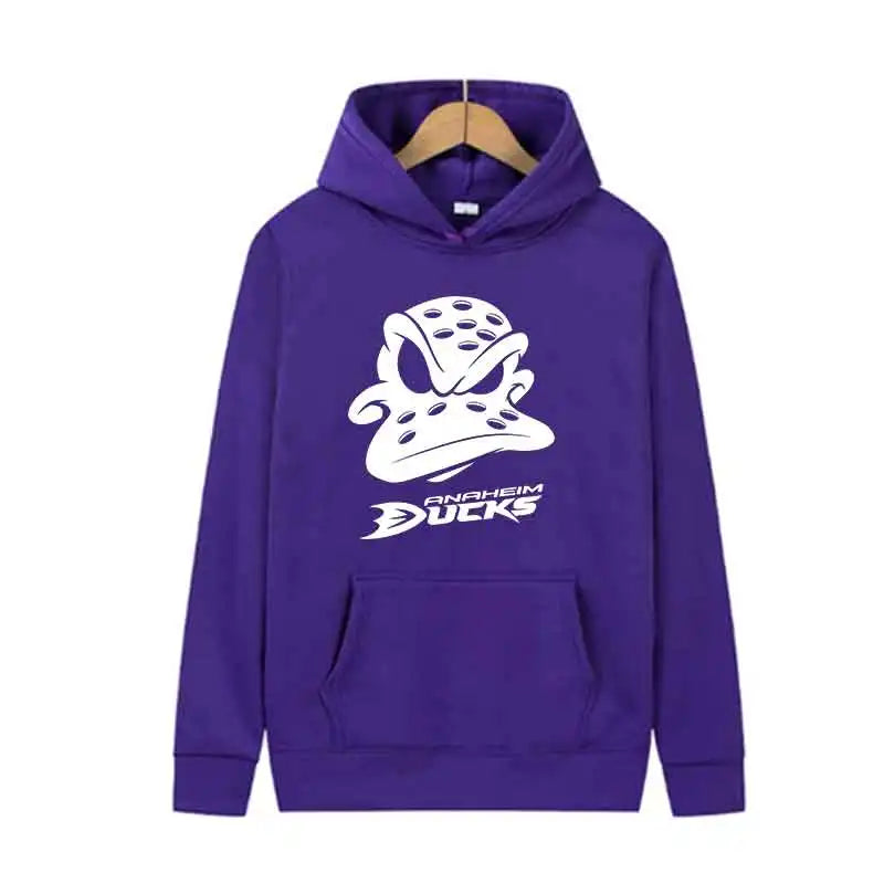 Outdoor Sports Jogging Hoodie Ducks Print Fashion Trends Tops Autumn Men Casual Streetwear Pullover Spring Unisex Clothing