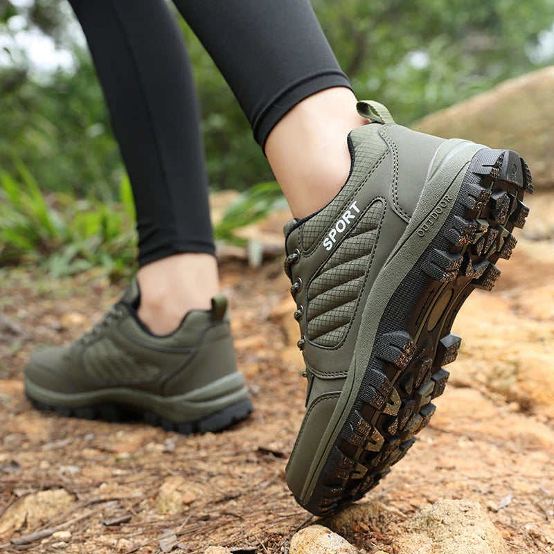 Women's Lightweight Hiking Shoes Anti-Slip Wear-Resistant Casual Walking Sneakers Breathable Climbing Boots for Outdoor Camping