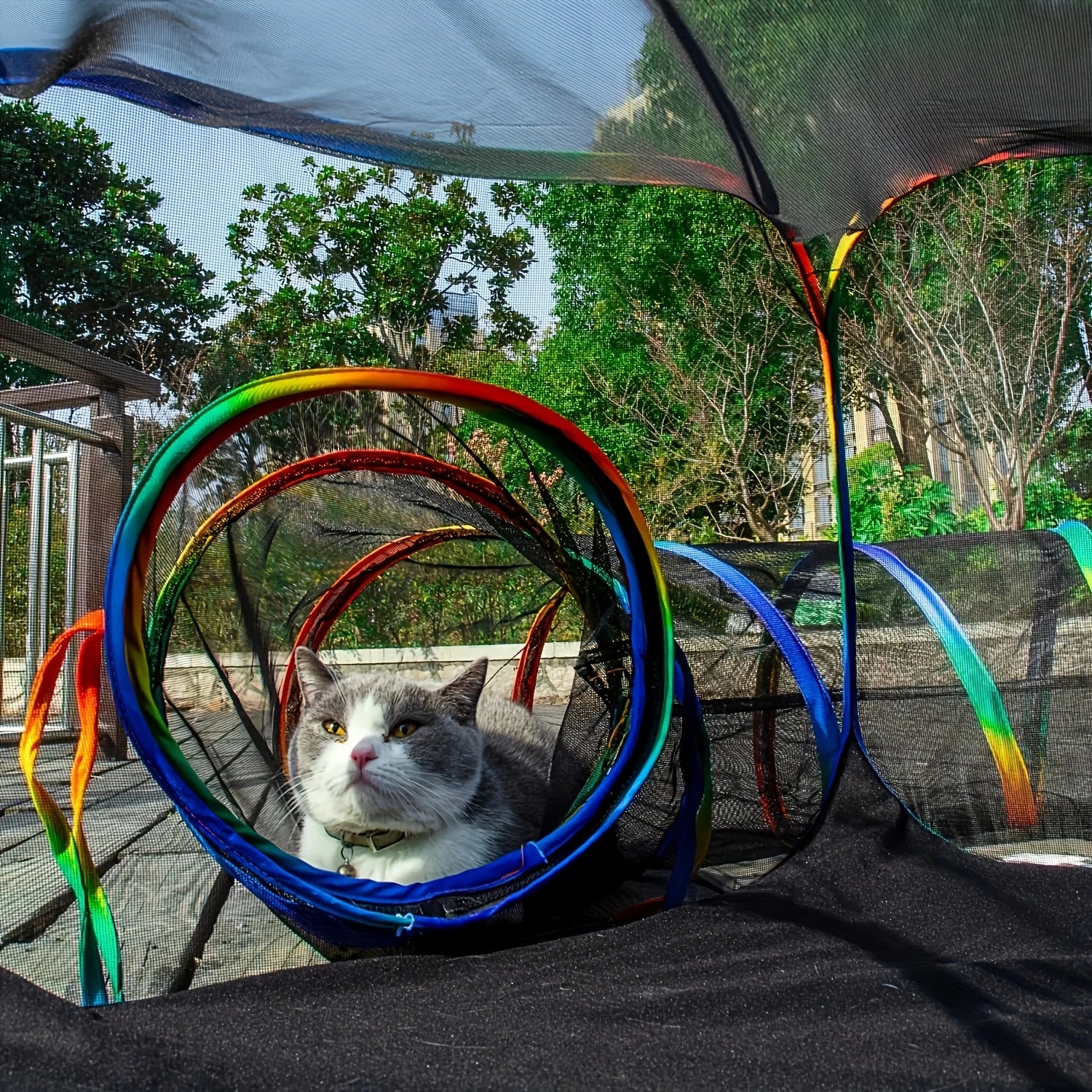 Cat Enclosure Portable Tents and Round Tunnel Playpen Pet Supplies Tunnels Playground Indoor Cats Rabbit Guinea Pig Accessories