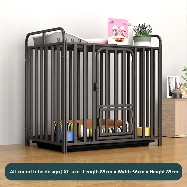 Indoor Dog Cage Large Medium Dog House with Toilet Golden Retriever Samoyed Border Collie Labr Retriever Pet Cage Fence