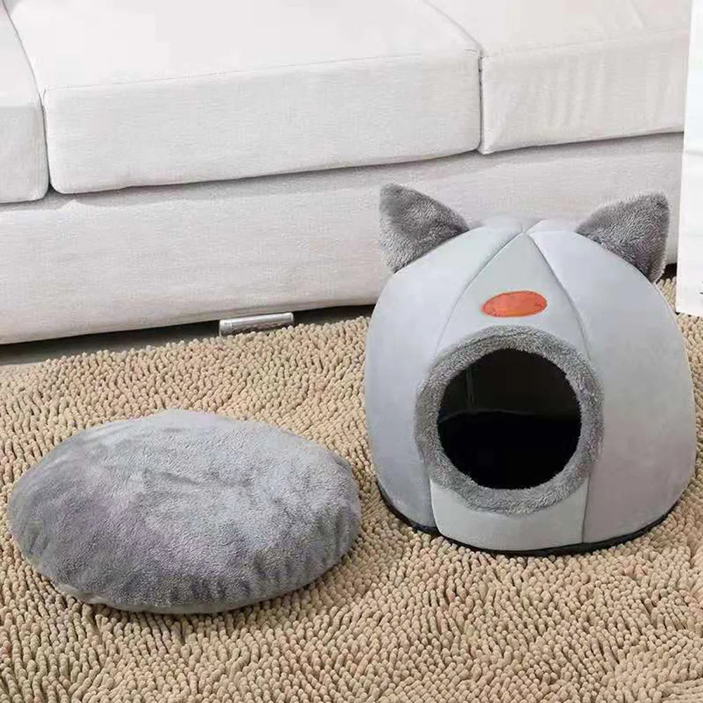 Machine Washable Cat Bed with Removable Mattress Pad