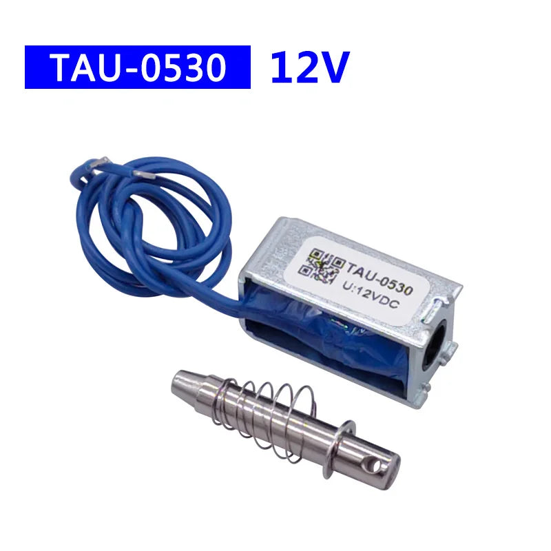 Dc 6V 12V 24V Magnetic Solenoid TAU-0530 Push&Pull Open Frame Electromagnet TAU-0530T TAU-0530B Stroke 10mm Keeping Force 700g
