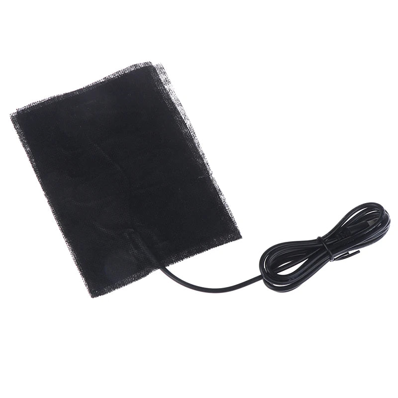 10*15cm USB Carbon Fiber Heating Pad Electric Cloth Heater Sheet With Cable 5V