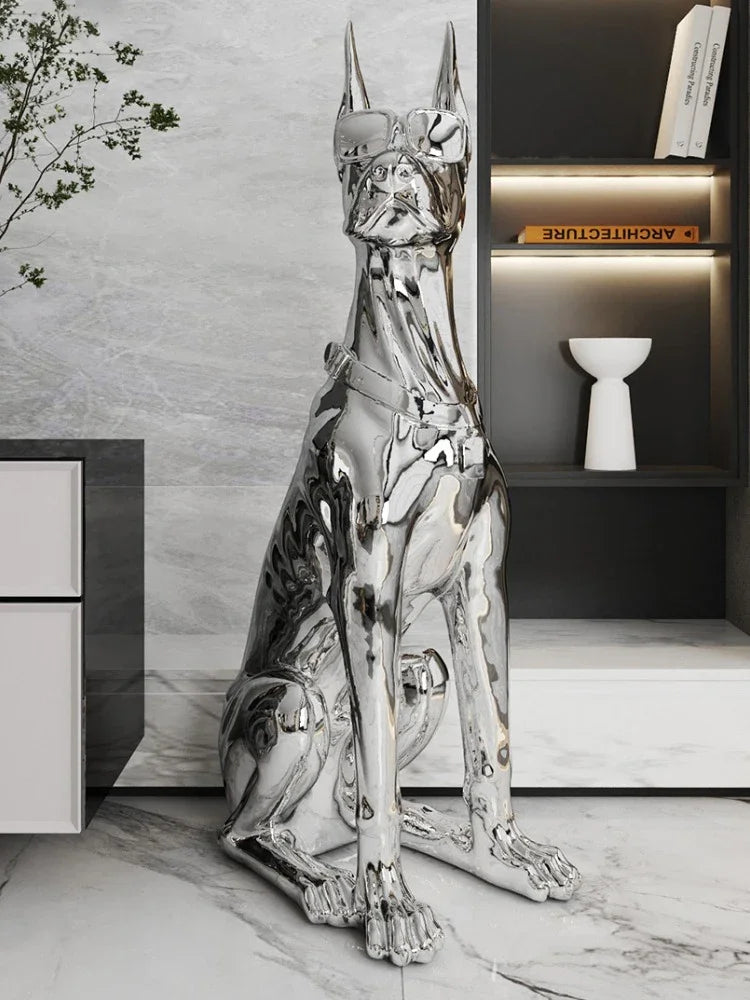Dog Sculptures Statue Large Luxury Creative Figurines Modern