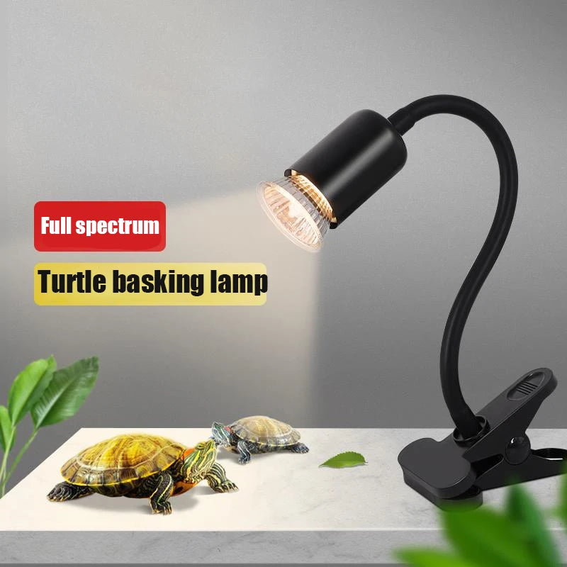 220V Turtle Basking Lamp With 25\50\75W UVA+UVB Full Spectrum Sun Lamp