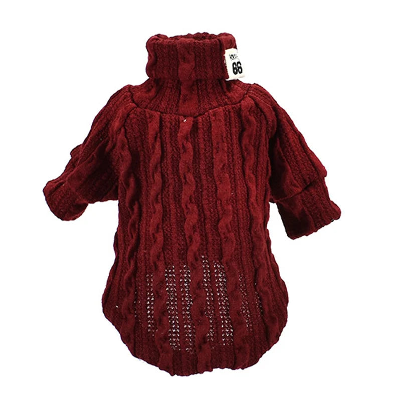 Turtleneck Dog Clothes for Small Dogs Sweater Sweatershirt Unisex Spring Pet Puppy Pajamas Soft Pet Kitten Cat Knitwear 1b17