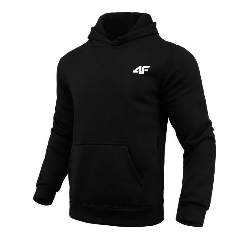 Men's hooded sweatshirt for all seasons; daily leisure, comfortable for outdoor, hooded jacket for gym; trendy men's clothing