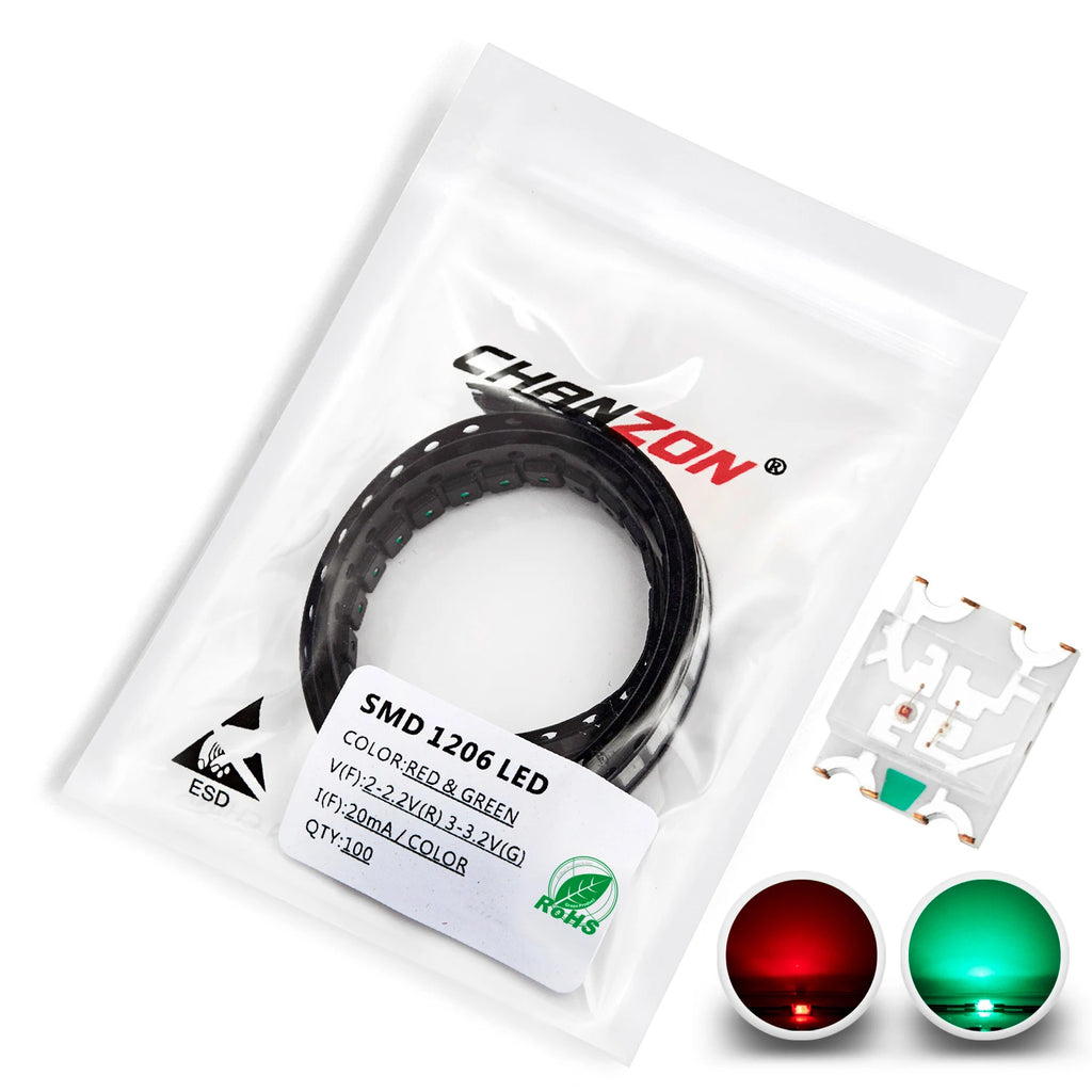 1206 3216 SMD LED Diode Chip Warm White Red Green Blue Yellow Orange UV Purple Pink RGB SMT Lamp Light Beads Emitting Kit