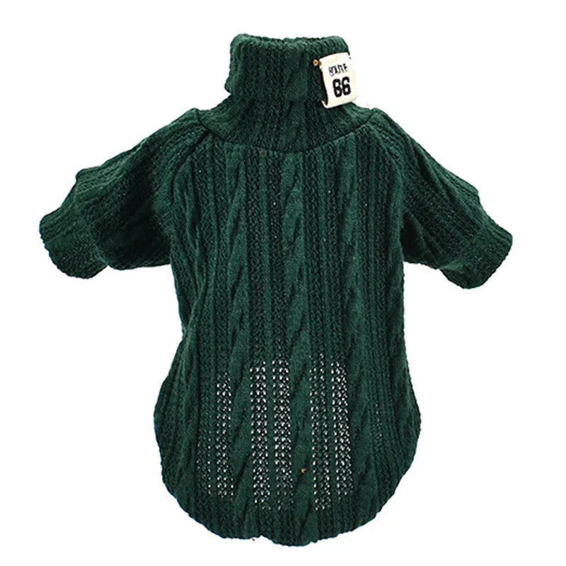 Turtleneck Dog Clothes for Small Dogs Sweater Sweatershirt Unisex Spring Pet Puppy Pajamas Soft Pet Kitten Cat Knitwear 1b17