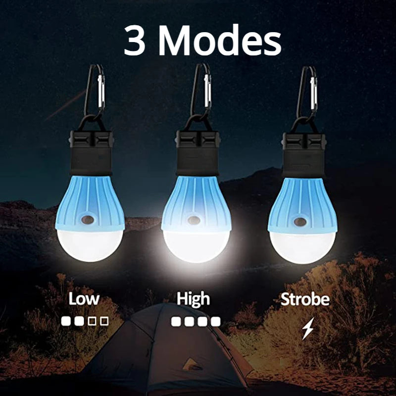 Outdoor Camping Tent Light Portable Lantern LED Bulb Outdoor Hanging Soft Light SOS Emergency Lamp Portable Travel Tools