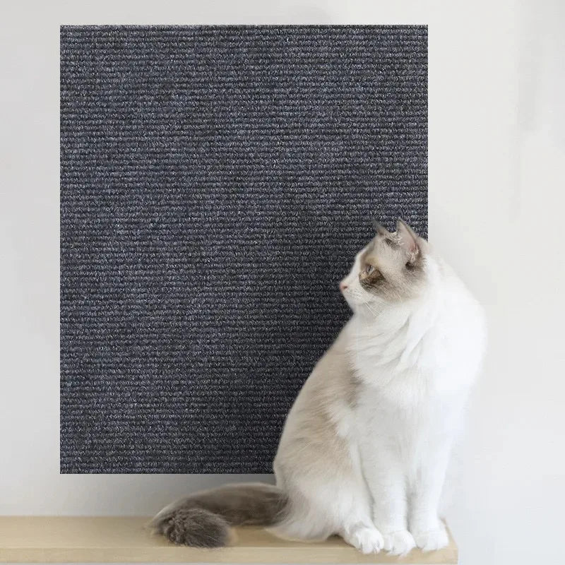 Self-Adhesive Cat Scratching Mat Trimmable Cat Carpet Cat Scratching Carpet Corner Wall DIY Scratch Sofa Furniture Protector