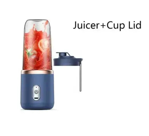 1PCS Juice Extractor Juice Cup Portable Rechargeable Small Juice Cup Home and Outdoor Multifunctional Juice Mixing 2Cups
