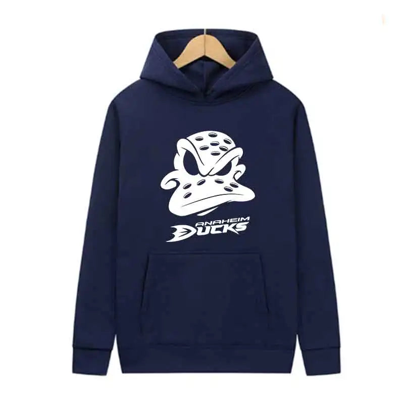 Outdoor Sports Jogging Hoodie Ducks Print Fashion Trends Tops Autumn Men Casual Streetwear Pullover Spring Unisex Clothing