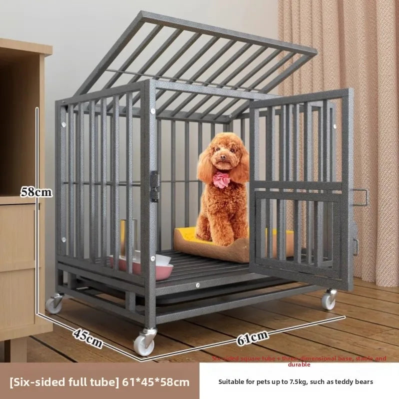 Indoor Dog Cage Large Medium Dog House with Toilet Golden Retriever Samoyed Border Collie Labr Retriever Pet Cage Fence
