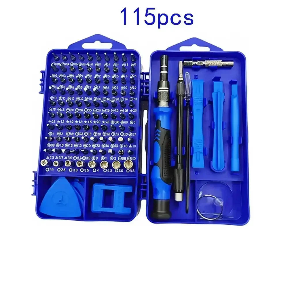115 in 1 Multifunctional Screwdriver Set for Computer Phone Electronics Repair Insulated Household Tools Repair Kit