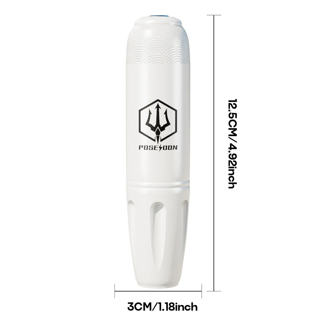 Tattoo Kit POSEIDON High Power Tattoo Pen Kit For Permanent Makeup Tattoo Machine Kit White Tattoo Power Supply Tattoo Gun Kit